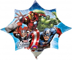 Balónek fóliový Avengers - hvězda