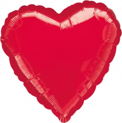 Balónek fóliový červené srdce