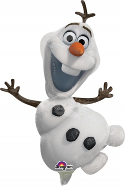 Balónek fóliový Olaf z Frozen - malý