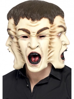 Latexová maska Tři obličeje
