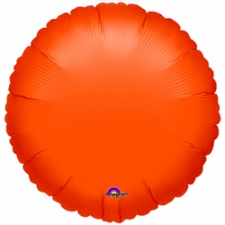 Kulatý oranžový fóliový balónek