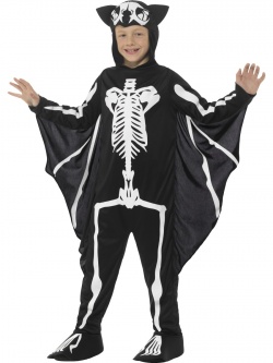 Dětský kostým skeleton netopýr