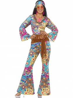 Dámský hippie kostým s ornamenty