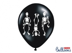 Halloweenský balónek s kostlivci