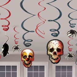 Závěsná spirálová girlanda Halloween