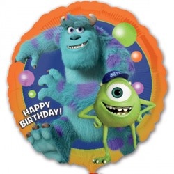Fóliový balónek Happy Birthday - příšerky s.r.o