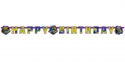Girlanda Happy birthday - Želvy Ninja