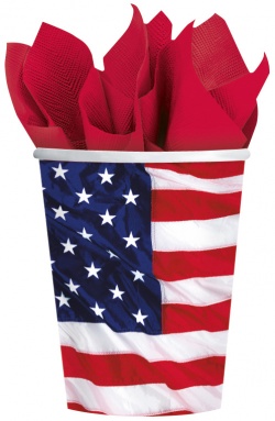 Papírový kelímek USA - sada