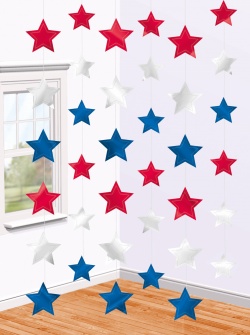 Závěsná girlanda USA - sada