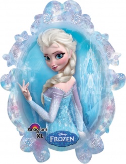 Balónek fóliový Frozen - velký ovál