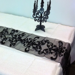 Černá organza gothic