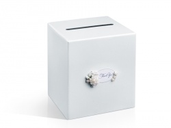 Bílý svatební card box