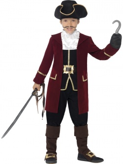 Dětský pirátský kapitán deluxe