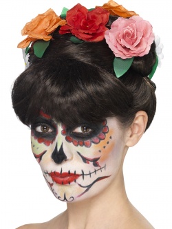 Dámská paruka Frida Day of the Dead